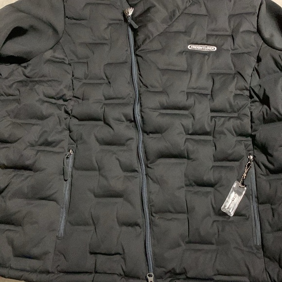 North End Women’s Pioneer Hybrid Black Sub-Down Bomber Jacket 3XL Freightliner - Picture 5 of 15